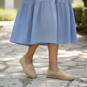 J. Crew Factory Tan Woven Espadrilles “Sold Out at JCrew”